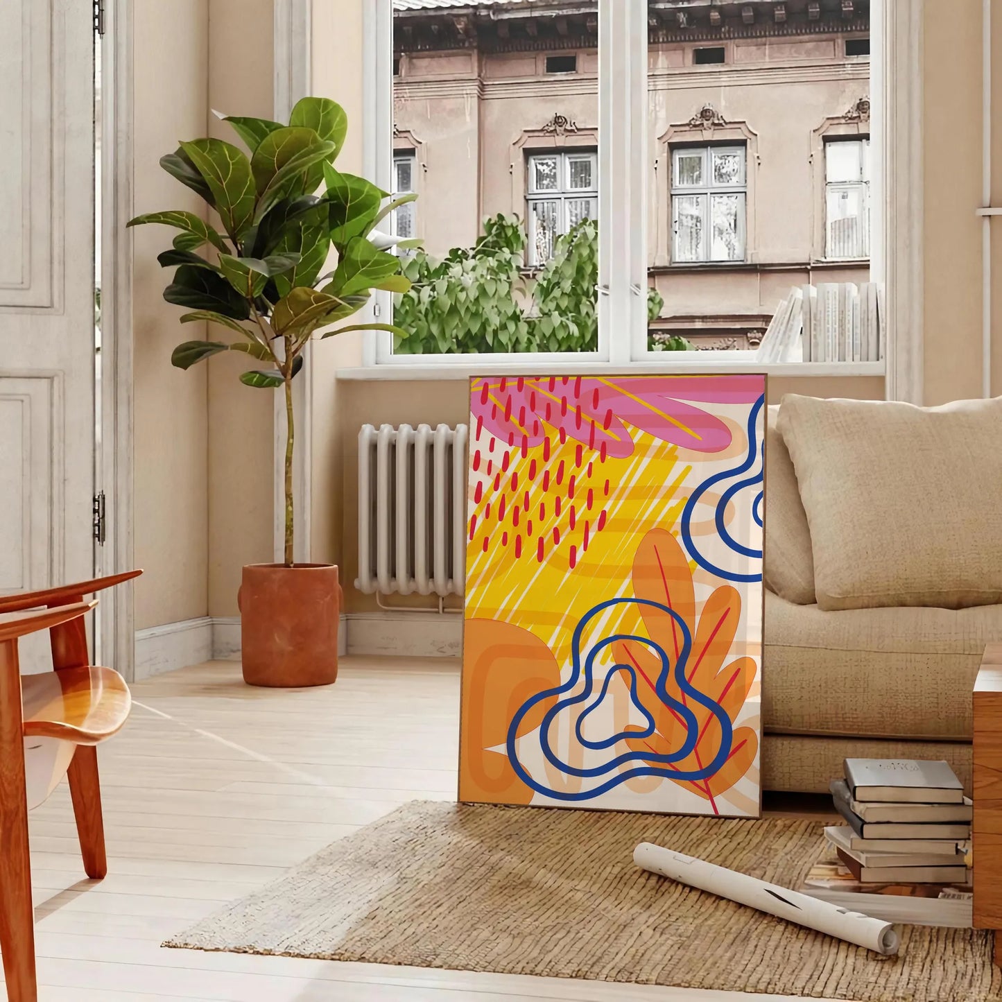 space boho wall art abstract poster touch elegance creativity gift personal decor artwork available variety sizes A4 cm A0 today