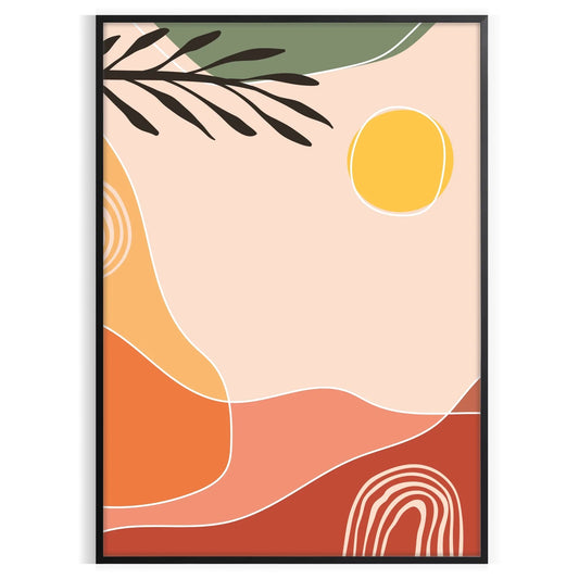 space Boho Framed Wall Art stunning poster abstract 20 designs green orange unique gift vibrant artwork charm room unframed versions perfect fit home office