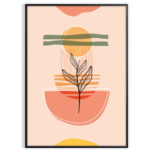 space Boho Abstract 21 poster stunning piece art touch elegance room wall unique gift artwork decor print sizes Letter 30×40 cm oversized A0