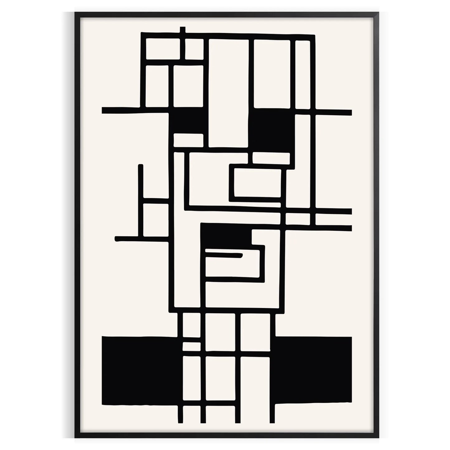 space Boho Abstract 25 poster gray black hues wall art modern elegance gift stylish decor addition framed unframed versions style