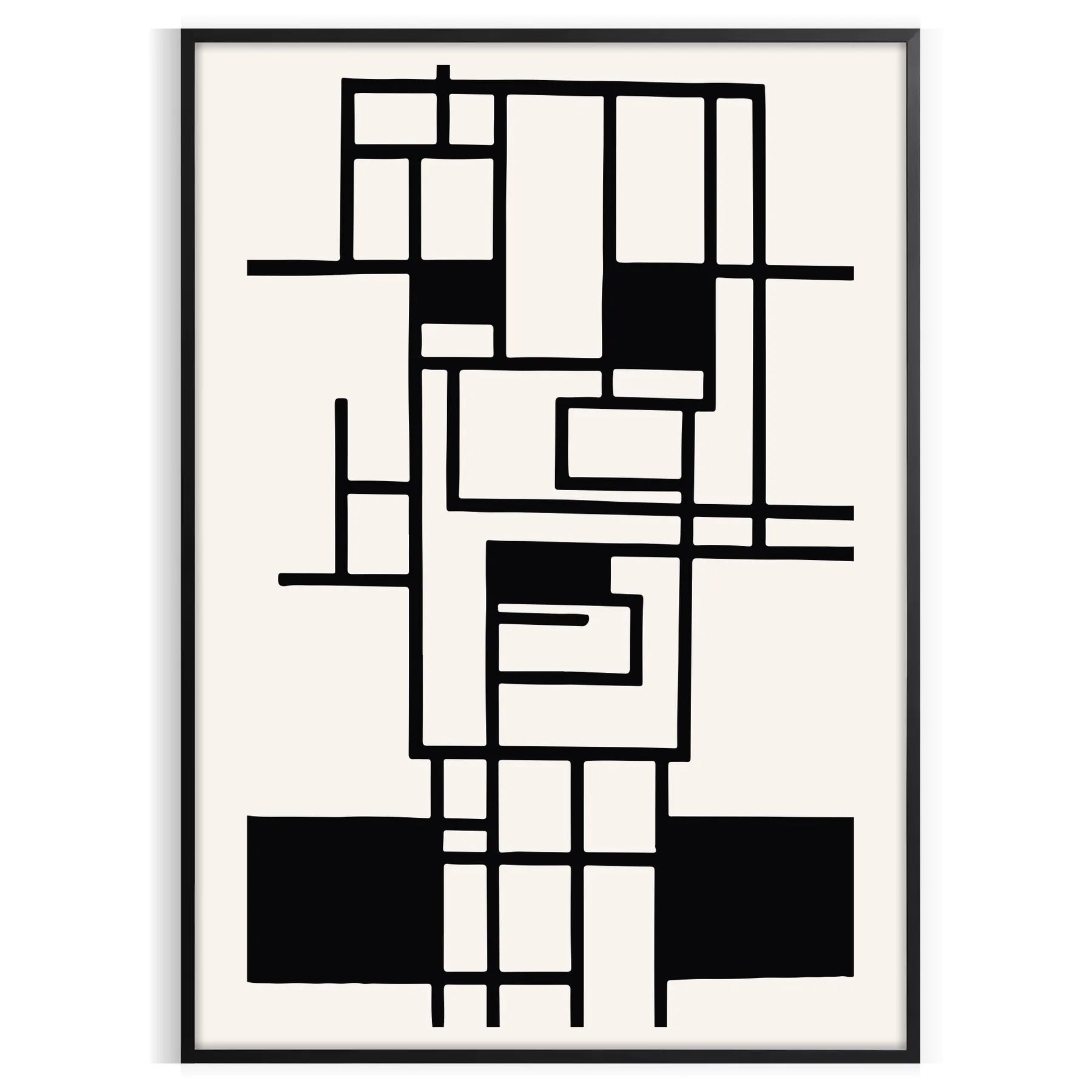 space Boho Abstract 25 poster gray black hues wall art modern elegance gift stylish decor addition framed unframed versions style