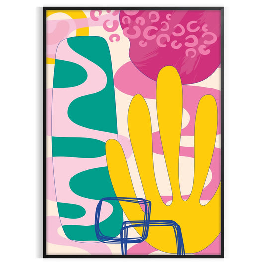 space Boho Chic Wall Art poster stunning blend abstract design room gift personal touch trendy artwork available various sizes A4 cm A0