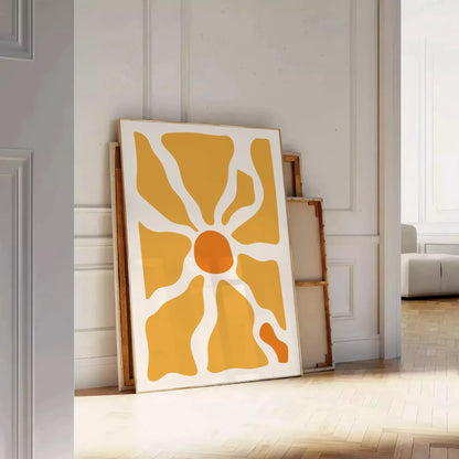 space Boho Abstract 17 wall art stunning poster earthy browns vibrant yellows perfect vibe room gift chic personal touch sizes A4 cm A0