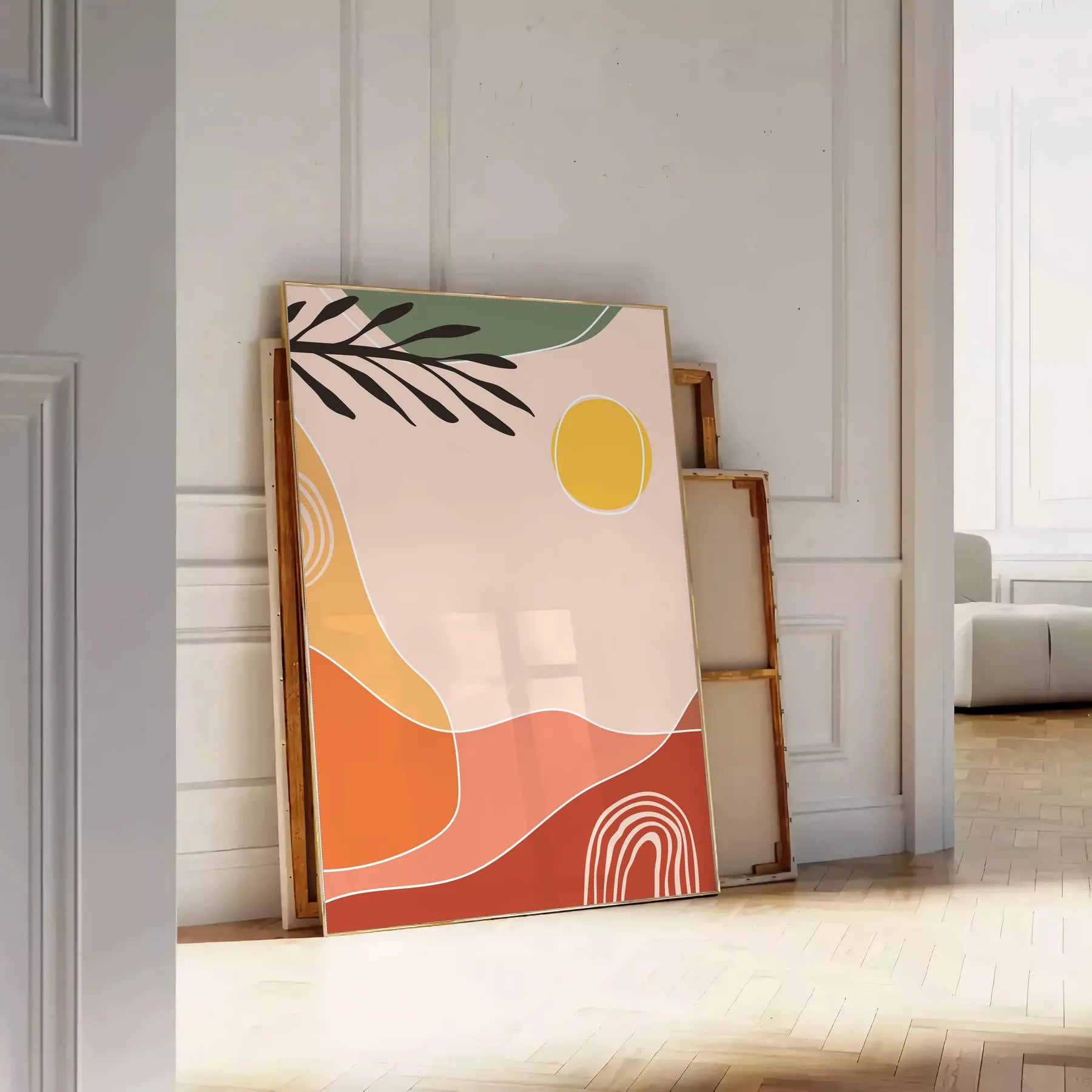 space Boho Framed Wall Art stunning poster abstract 20 designs green orange unique gift vibrant artwork charm room unframed versions perfect fit home office