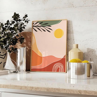 space Boho Framed Wall Art stunning poster abstract 20 designs green orange unique gift vibrant artwork charm room unframed versions perfect fit home office
