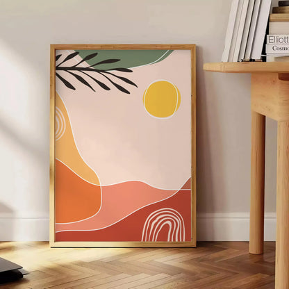 space Boho Framed Wall Art stunning poster abstract 20 designs green orange unique gift vibrant artwork charm room unframed versions perfect fit home office