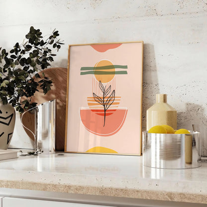 space Boho Abstract 21 poster stunning piece art touch elegance room wall unique gift artwork decor print sizes Letter 30×40 cm oversized A0