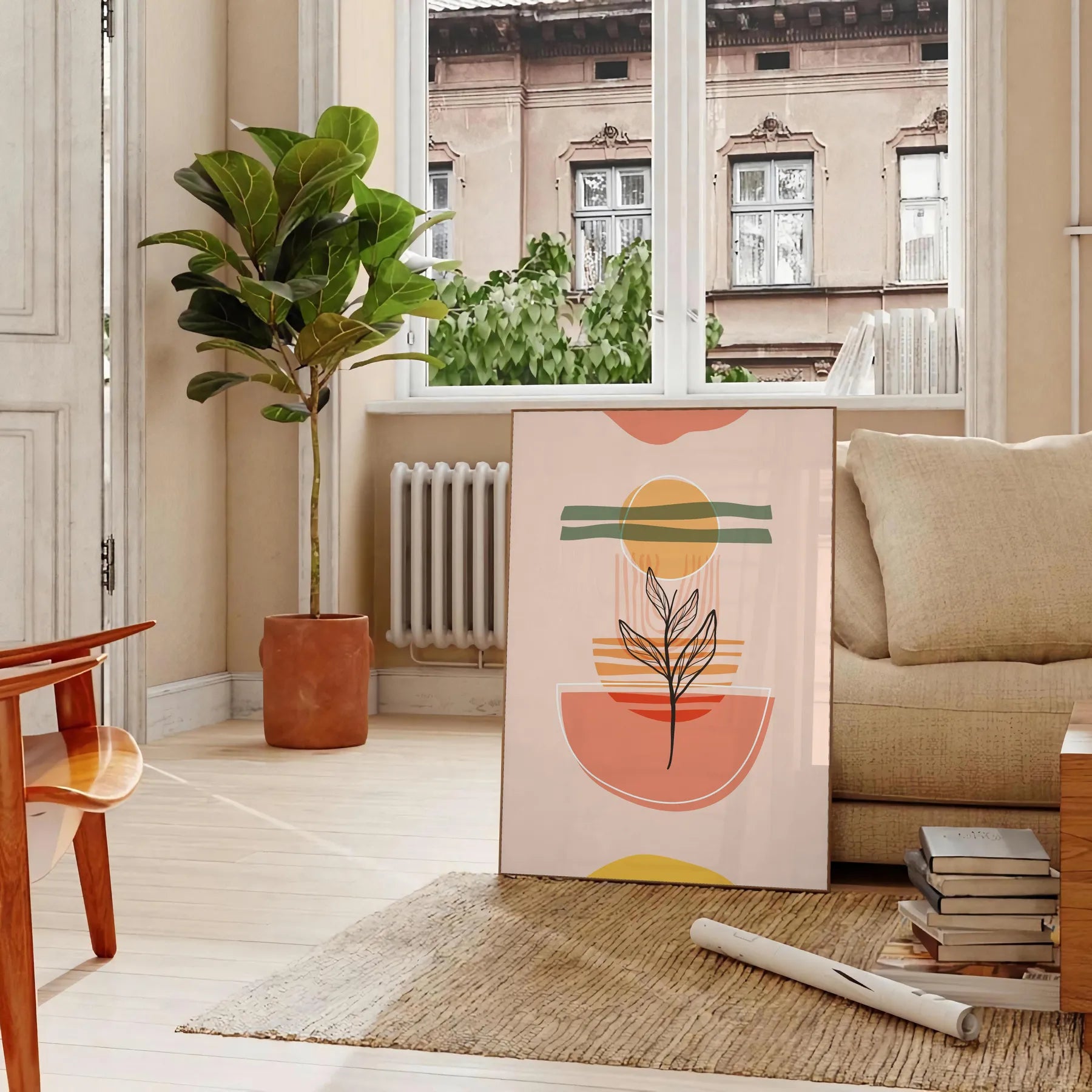space Boho Abstract 21 poster stunning piece art touch elegance room wall unique gift artwork decor print sizes Letter 30×40 cm oversized A0