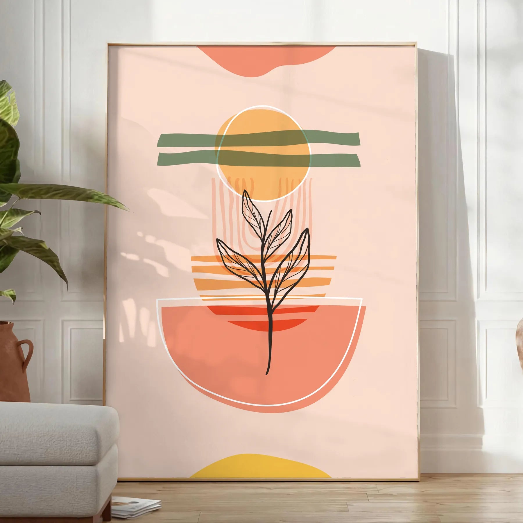 space Boho Abstract 21 poster stunning piece art touch elegance room wall unique gift artwork decor print sizes Letter 30×40 cm oversized A0