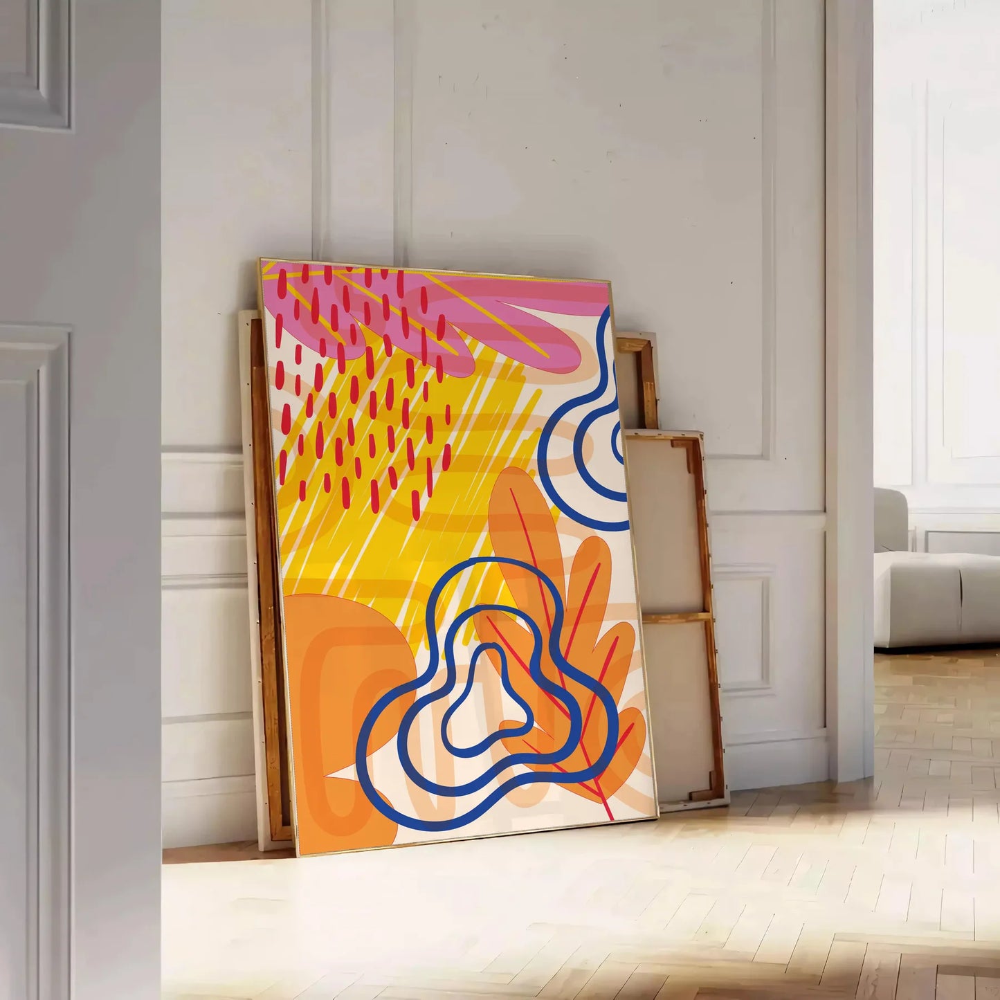 space boho wall art abstract poster touch elegance creativity gift personal decor artwork available variety sizes A4 cm A0 today