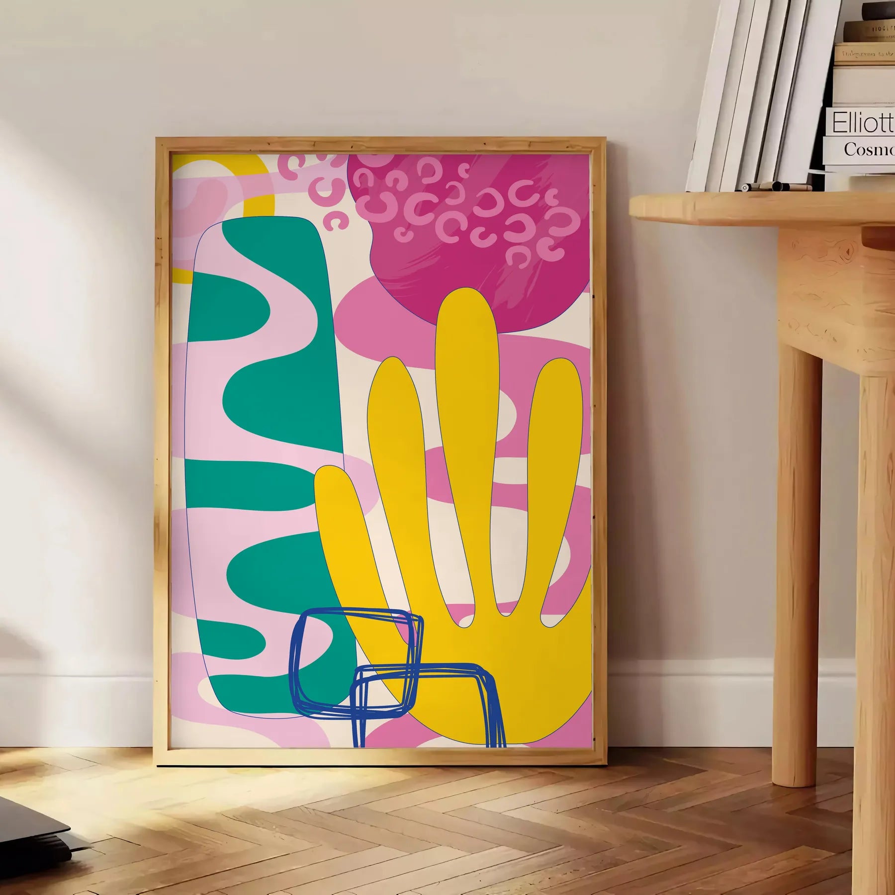 space Boho Chic Wall Art poster stunning blend abstract design room gift personal touch trendy artwork available various sizes A4 cm A0